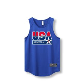 Loose Men Running Vest 2022 Outdoor street basketball Gym Sleeveless Letter Print Shirt Quick Dry Fitness Bodybuilding Tank Tops - XXXL - 870 vest3