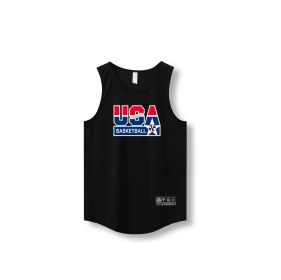 Loose Men Running Vest 2022 Outdoor street basketball Gym Sleeveless Letter Print Shirt Quick Dry Fitness Bodybuilding Tank Tops - XXXL - 870 vest6