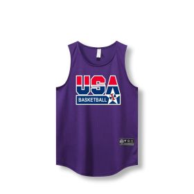 Loose Men Running Vest 2022 Outdoor street basketball Gym Sleeveless Letter Print Shirt Quick Dry Fitness Bodybuilding Tank Tops - XXL - 870 vest1