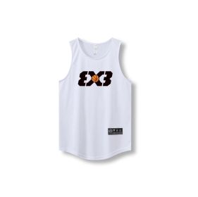 Loose Men Running Vest 2022 Outdoor street basketball Gym Sleeveless Letter Print Shirt Quick Dry Fitness Bodybuilding Tank Tops - 870 vest24 - 5XL