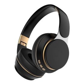 New cross-border popular wireless headset Bluetooth subwoofer stereo plug-in card sports computer headset - black