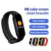 M6 Smart Bracelet Men Fitness Smart Wristband Women Sports Tracker Smart Watch Play Music Bracelet M6 Band For Adriod IOS - Orange with Box