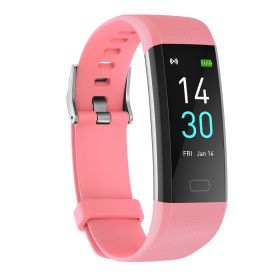 S5 Fitness Tracker Smart Watch Sports Watch Bracelet blood pressure fitness heart rate meter step temperature waterproof sports bracelet - PINK
