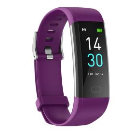 S5 Fitness Tracker Smart Watch Sports Watch Bracelet blood pressure fitness heart rate meter step temperature waterproof sports bracelet - purple