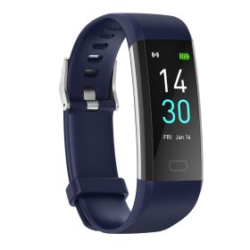 S5 Fitness Tracker Smart Watch Sports Watch Bracelet blood pressure fitness heart rate meter step temperature waterproof sports bracelet - blue