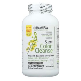 Health Plus - Super Colon Cleanse - 500 Mg - 240 Capsules - Default