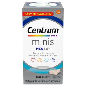 Centrum Silver Multivitamin for Men 50 Plus and Mineral Supplement Tablets;  160 Count - Centrum