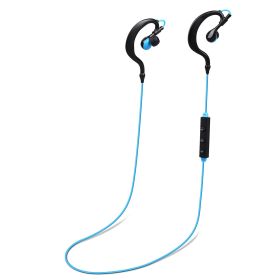 Wireless Headsets V4.1 Sport In-Ear Stereo Headphones Sweat-proof Neckband Earbuds - Blue