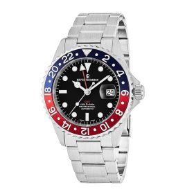 Revue Thommen 17572.2135 Diver GMT Silver Stainless Steel Black Dial Automatic Watch - Default Title