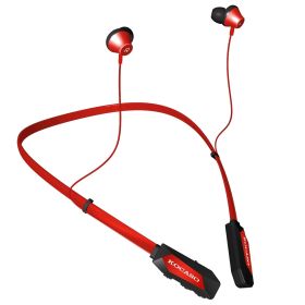 Wireless Neckband Headphones V4.2 Sweat-proof Sport Headsets Earbuds In-Ear Magnetic Neckbands Stereo Earphone - Red