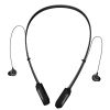 Wireless Neckband Headphones V4.2 Sweat-proof Sport Headsets Earbuds In-Ear Magnetic Neckbands Stereo Earphone - Black