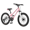 AB03-24 inch Youth Bike Kids Bike for Boys and Girls with Suspension Fork, 7-Speed Drivetrain, Multiple Colors. - Pink