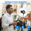 Wireless Neckband Headphones V4.2 Sweat-proof Sport Headsets Earbuds In-Ear Magnetic Neckbands Stereo Earphone - Black