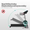 Foldable Electric Treadmill 2.5HP Motorized Running Machine with 12 Perset Programs 265LBS Weight Capacity Walking Jogging Treadmill - as pic