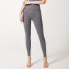 Brand Yoga Pants Hidden Pockets At Waist Fitness Sports Leggings Women Sportswear Stretchy Pants Gym Push Up Workout Clothing - Grey - M