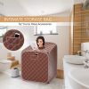 Indoor Private 2L Folding Steam Sauna Spa Tent  - Brown - Sauna Spa Tent
