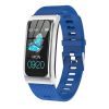 Cross border special AK12 smart bracelet step heart rate message alert smart watch sports watch - Silver steel strip
