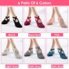6 Packs Women Yoga Socks with Straps Non-Slip Grips for Pilates Pure Hospital Walking Dance Indoor - Yoga Socks