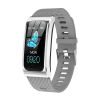 Cross border special AK12 smart bracelet step heart rate message alert smart watch sports watch - Silver steel strip