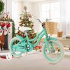 14" Kid's Bike with Training Wheels and Adjustable Handlebar Seat - Green