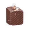 Indoor Private 2L Folding Steam Sauna Spa Tent  - Brown - Sauna Spa Tent