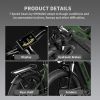 New Pattern Electric Bike Fat Tire With Removable Lithium Battery for Adults - 1000W - Dark Green