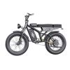 GT02 Pro Fat Tires Off Road Electric Bike 1400W Powerful Motor 7 Speed Gears Black Version - Black
