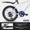 A20215F 20 inch kids bike shock absorber front plug 7 speed lever transmission + fender Universal for boys and girls - as Pic