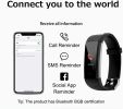 S5 Fitness Tracker Smart Watch Sports Watch Bracelet blood pressure fitness heart rate meter step temperature waterproof sports bracelet - Red