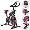 Household Adjustable Indoor Exercise Cycling Bike Trainer with Electronic Meter - as show