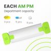 Weekly Pill Organizer 2 Times a Day Pill Box 7 Day Am Pm Travel Medicine Case - Bexeen