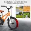A16114 Kids Bike 16 inch for Boys & Girls with Training Wheels, Freestyle Kids' Bicycle with fender. - Orange