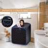 Indoor Private 2L Folding Steam Sauna Spa Tent  - Black - Sauna Spa Tent