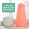 500ml Large Capacity Silicone Folding Water Bottle High Temperature Resistance Outdoor Sports Bottle Travel Portable Cup - 500ML - 03