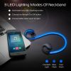 Wireless Sports Headsets Wireless V4.1 Neckband Earphones HD Stereo Sweat-proof Headphones Earbuds - Blue