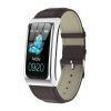 Cross border special AK12 smart bracelet step heart rate message alert smart watch sports watch - Silver steel strip