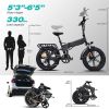 ENGWE ENGINE Pro 48V16Ah Fat Tire 750W Electric Bike Hydraulic Oil Brake Mountain Electric Bicycle  - BLACK - 750W 76AH