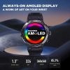 Zeblaze Stratos 2 GPS Smart Watch AMOLED Display 24h Health Monitor 5 ATM Long Battery Life Smartwatch for Men - Black