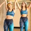 Women's Padded Sports Bra Fitness Workout Running Shirts Yoga Bra Athletic Tops - Starry Blue - S