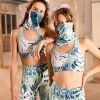 Women's Padded Sports Bra Fitness Workout Running Shirts Yoga Bra Athletic Tops - Starry Blue - S