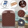 Indoor Private 2L Folding Steam Sauna Spa Tent  - Brown - Sauna Spa Tent