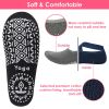 6 Packs Women Yoga Socks with Straps Non-Slip Grips for Pilates Pure Hospital Walking Dance Indoor - Yoga Socks