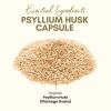 Psyllium Husk Capsules All Natural Fiber Supplement for Gut Health 750 Mg 250 Capsules - Z Zealthy Life