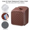 Indoor Private 2L Folding Steam Sauna Spa Tent  - Brown - Sauna Spa Tent