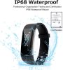 S5 Fitness Tracker Smart Watch Sports Watch Bracelet blood pressure fitness heart rate meter step temperature waterproof sports bracelet - Red